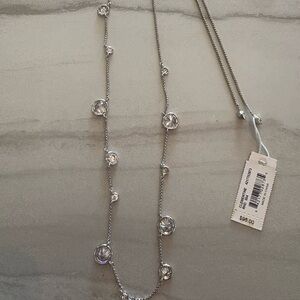 Kendra Scott rhodium Clementine adjustable chocker Necklace- NWT